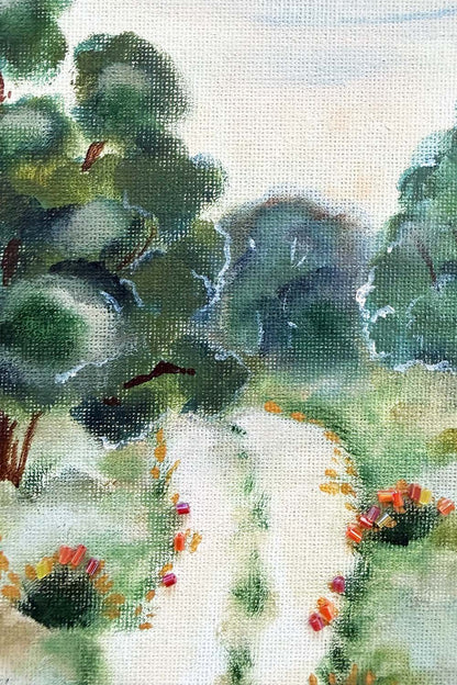 Soft Horizon - Original Framed Landscape Artwork (8x10)
