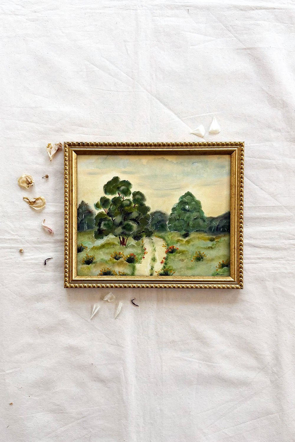 Soft Horizon - Original Framed Landscape Artwork (8x10)