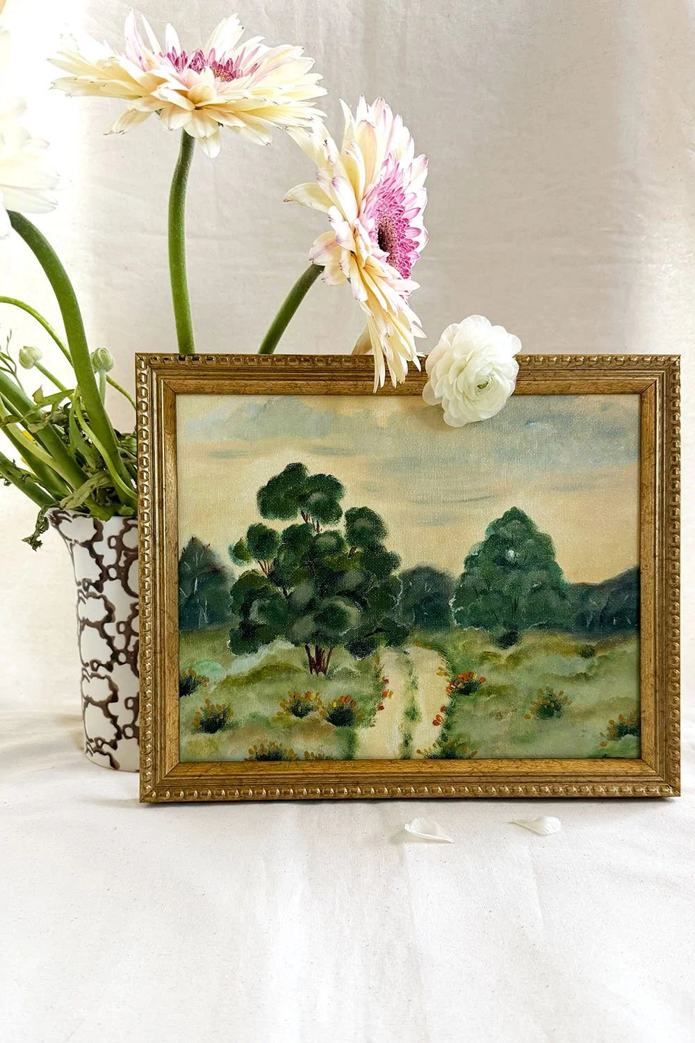 Soft Horizon - Original Framed Landscape Artwork (8x10)
