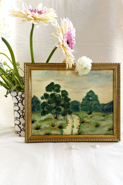 Soft Horizon - Original Framed Landscape Artwork (8x10)
